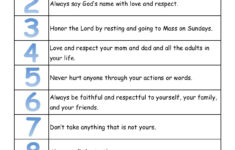 Free Catholic Ten Commandments Printable Free Printable