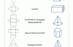 Math Nets Worksheets Match The Nets 1 Math Math Teaching Math