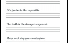 Free Printable Handwriting Practice Worksheets For Adults PDF