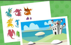 Free Printable Dragons Barrier Game For Speech Therapy Barrier Games