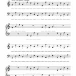 Beginner Piano Exercises Worksheets Printable