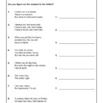 Brain Teasers For Adults Worksheets Printable