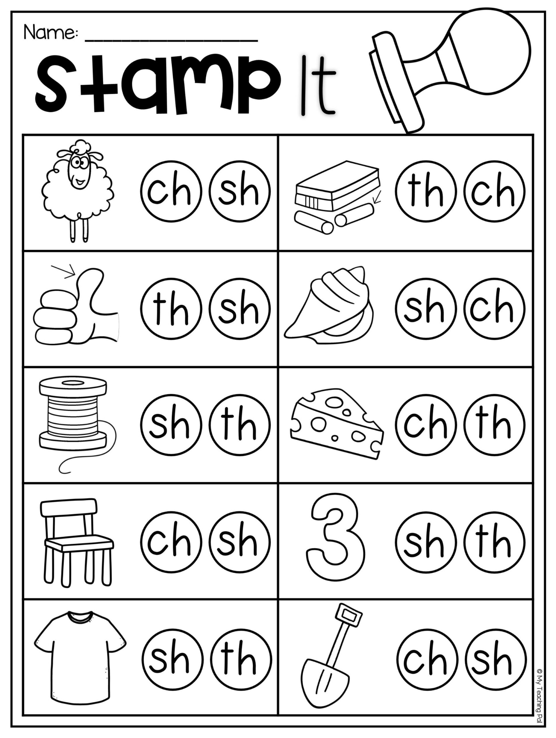 Stamp It Digraph Worksheet This Packet Is Jammed Full Of Worksheets To 