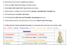 Reading Charlie And The Chocolate Factory Chapters 1 3 Worksheet