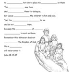 Christian Study Class Get To Know Work Worksheets Printable