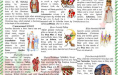 Christmas Around The World Worksheet Free ESL Printable Worksheets