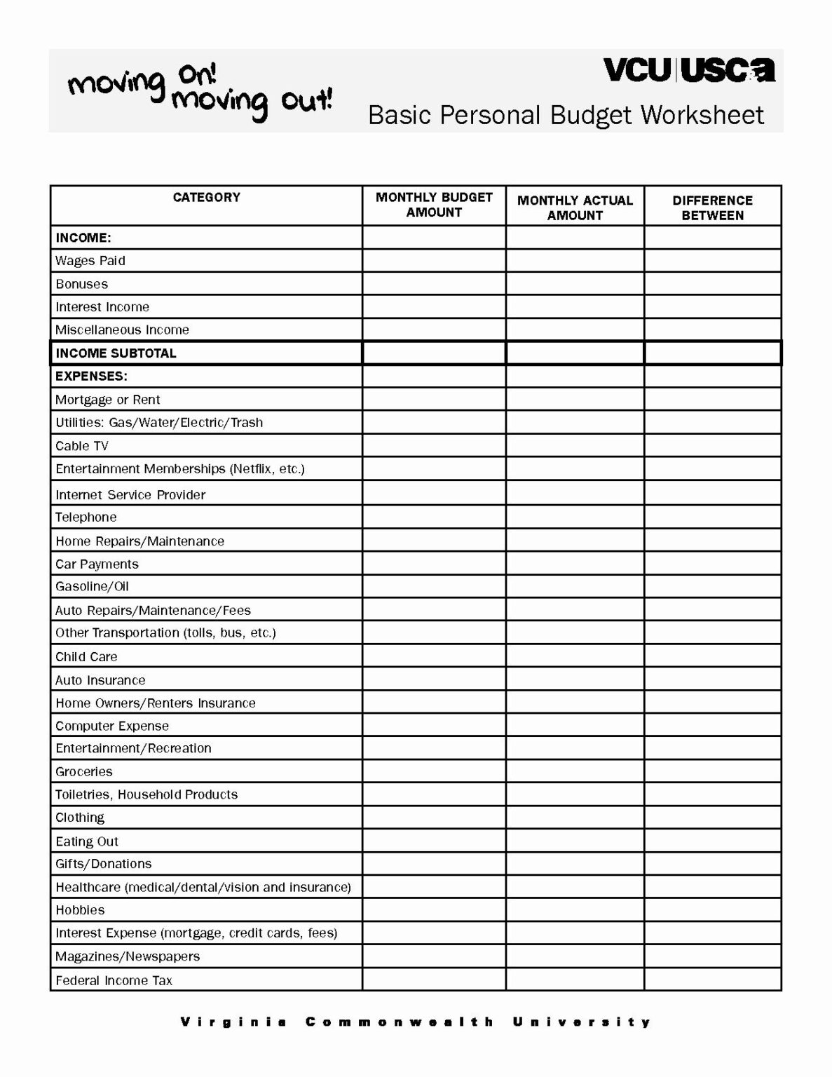 Dave Ramsey Printable Worksheets | Ronald Worksheets