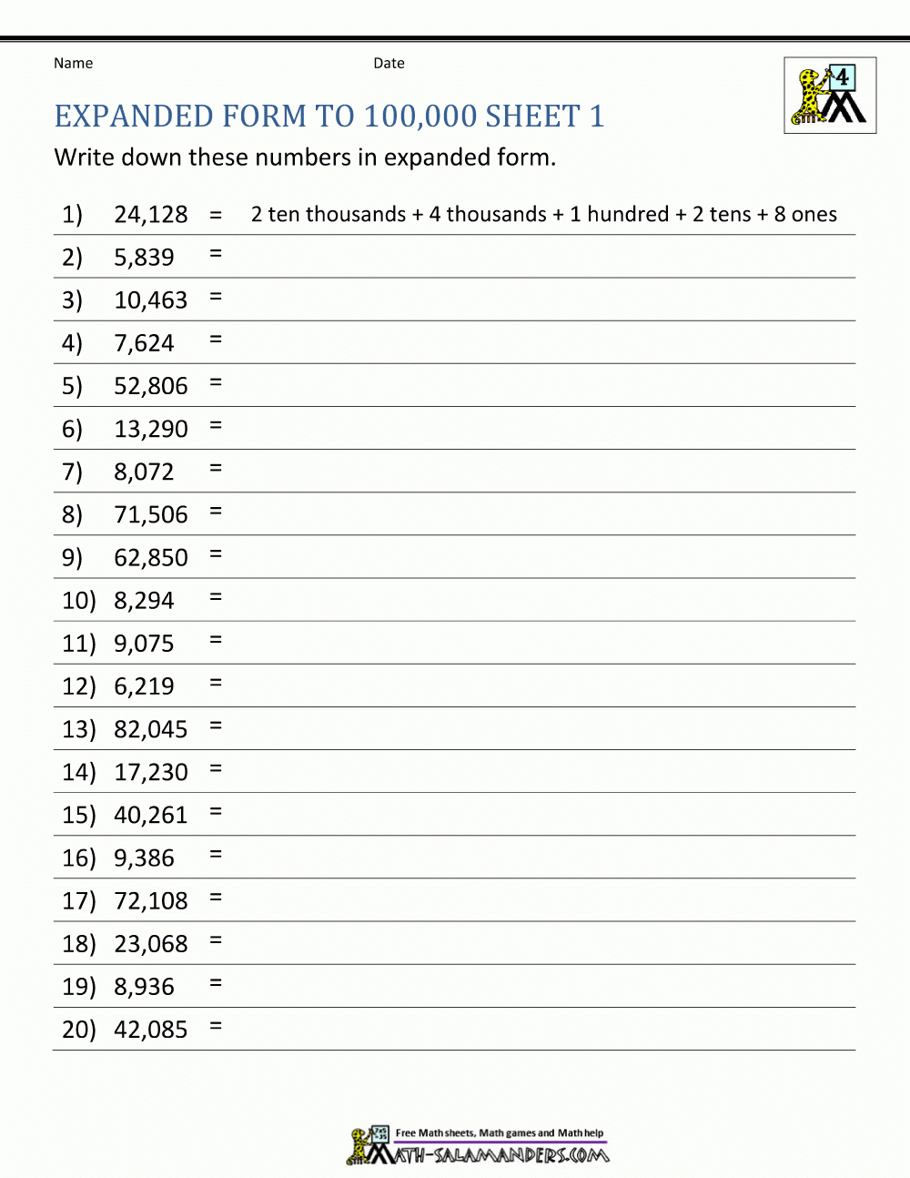 3 Digit Expanded Form Addition A Free Printable Expanded Notation 