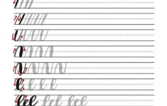 FREE Brush Calligraphy Worksheet Learn The Basics Of Brush Calligraphy