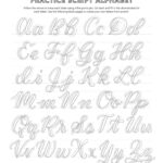 Free Faux Calligraphy Worksheet Worksheets Printable