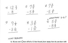 Cobb Adult Ed Math Fraction Notes And Worksheets