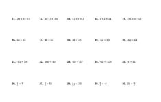 Math Worksheets For Adults Free In 2020 Two Step Equations Math