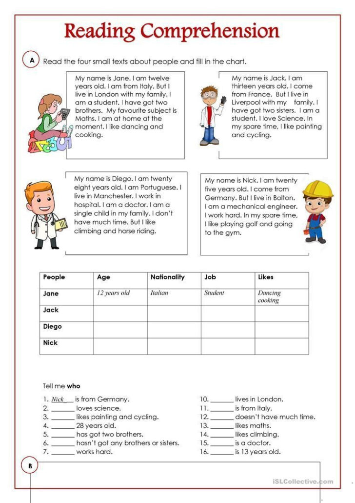 Free Printable Comprehension Sheets Ks2 Ronald Worksheets Free Printable Comprehension Sheets Ks2 Ronald Worksheets