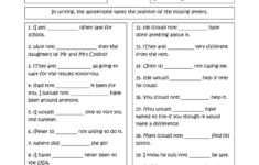 Grammar Worksheets High School Printables Printable Worksheets