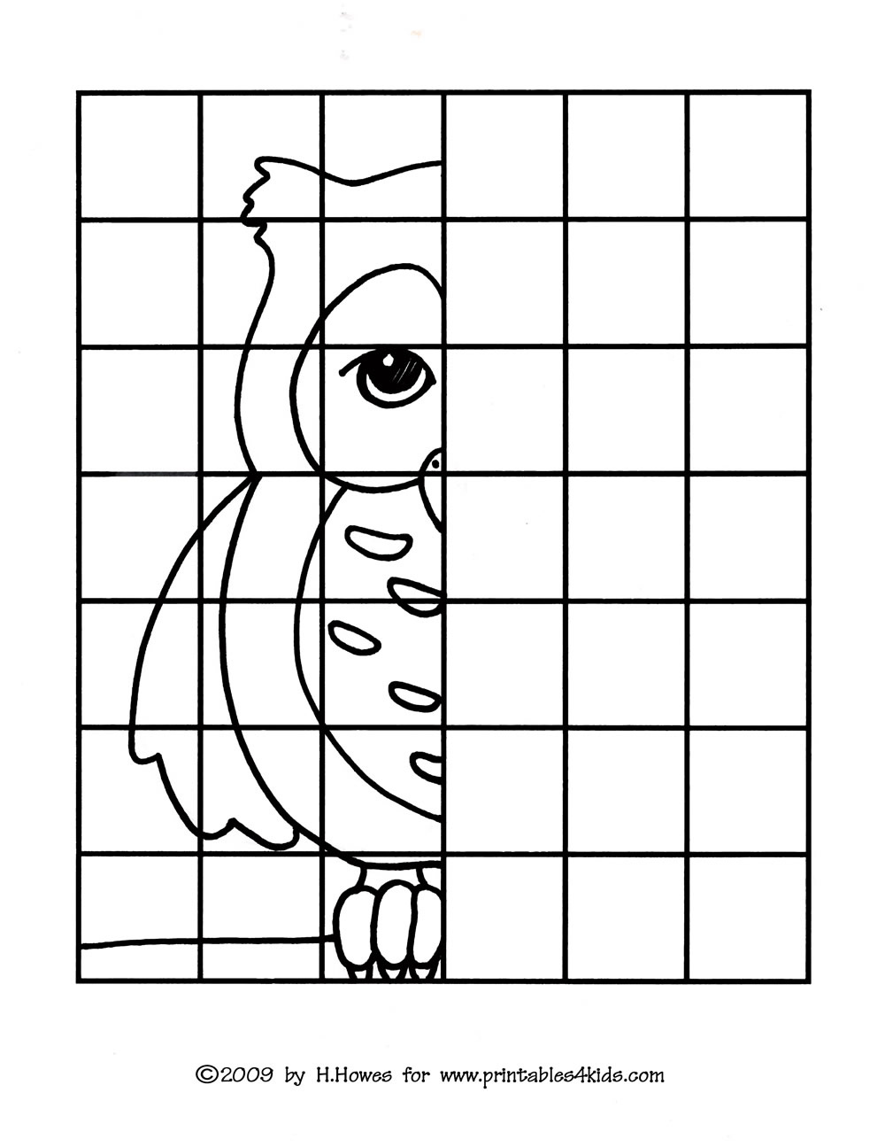 Easy Grid Drawing Worksheets At PaintingValley Explore Collection 