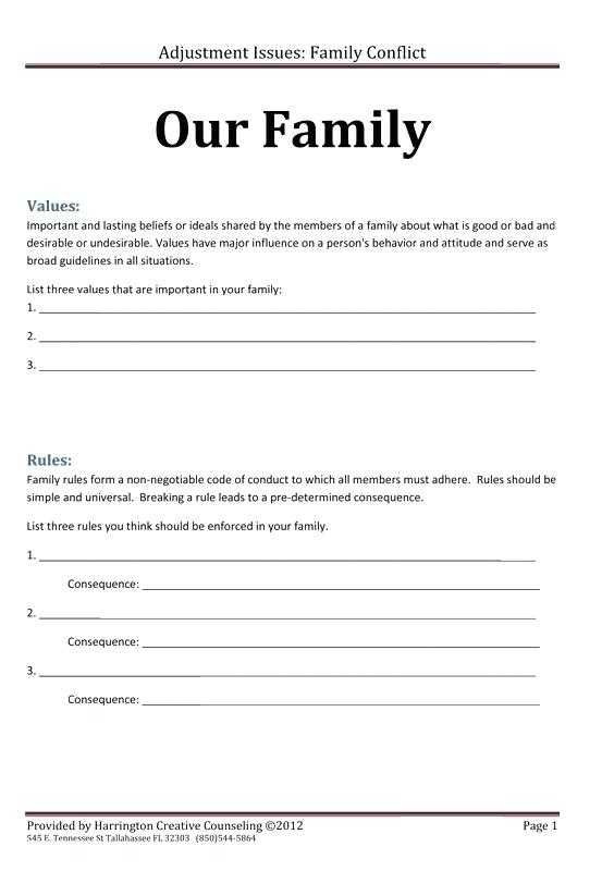 Free Printable Marriage Counseling Worksheets Ronald Worksheets