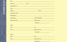 Use These Fill in the blank Wedding Planning Worksheets To Get