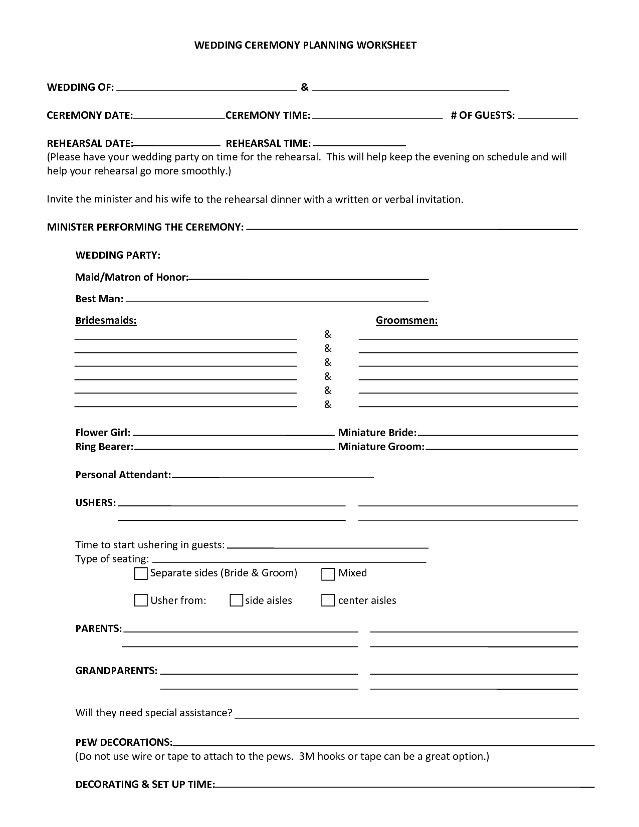 Free Printable Marriage Worksheets