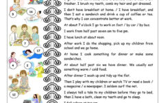 Daily Routines For Adults Elementary With Key Worksheet Free ESL