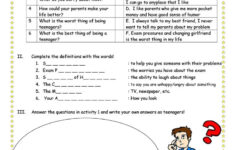 Talking About Teenagers Worksheet Free ESL Printable Worksheets Made