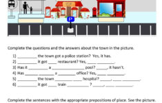Places In The City Worksheets Pdf