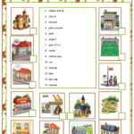 Free Printable Worksheets On Places In Town For Kids In Pdf