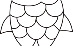 Free Rainbow Fish Template PDF 2 Page s Page 2 Rainbow Fish