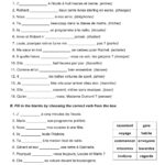 French Immersion Worksheets Printable