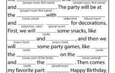 12 Funny Birthday Mad Libs KittyBabyLove