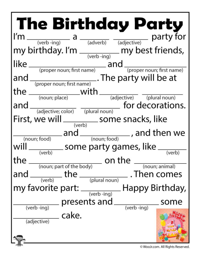 Funny Worksheets Printable Mad Libs | Ronald Worksheets
