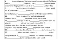 Funny Mad Libs Printable Worksheets Printable Worksheets