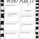 Get To Know You Worksheets Printable