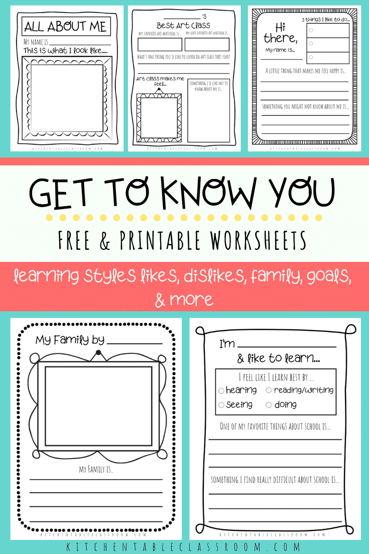 Get To Know You Worksheets Get To Know You Questions For Kids 6 The 