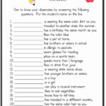 Get To Know You Worksheets Printable