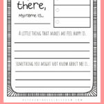 Get To Know You Worksheets Printable