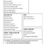 Getting To Know You Worksheets Printable Questions
