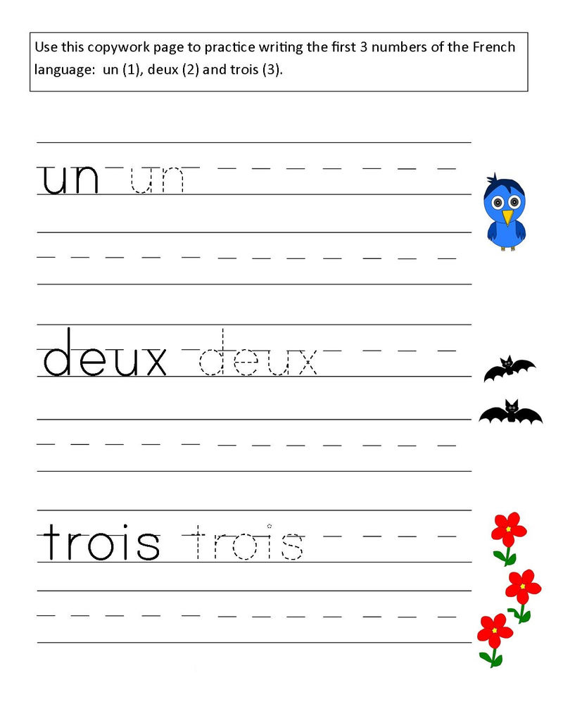 French Worksheets For Grade 1 Practice 001 Coloring Sheets