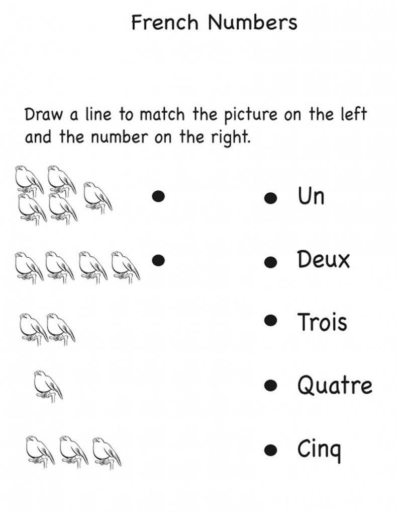 Printable French Worksheets Grade 1 Learning Printable