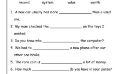 Vocabulary Worksheets For Grade 7 Thekidsworksheet