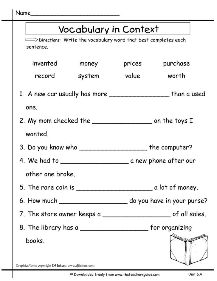 Grade 7 Free Printable Worksheets