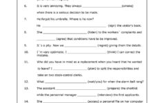 Grammar Worksheets For Middle School Students Worksheets Free Download