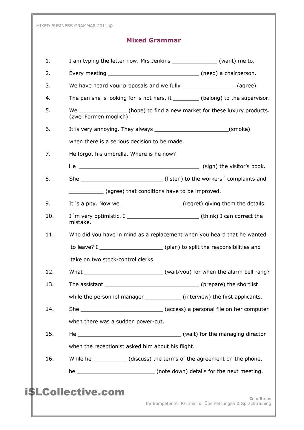 Grammar Worksheets For Middle School Students Worksheets Free Download