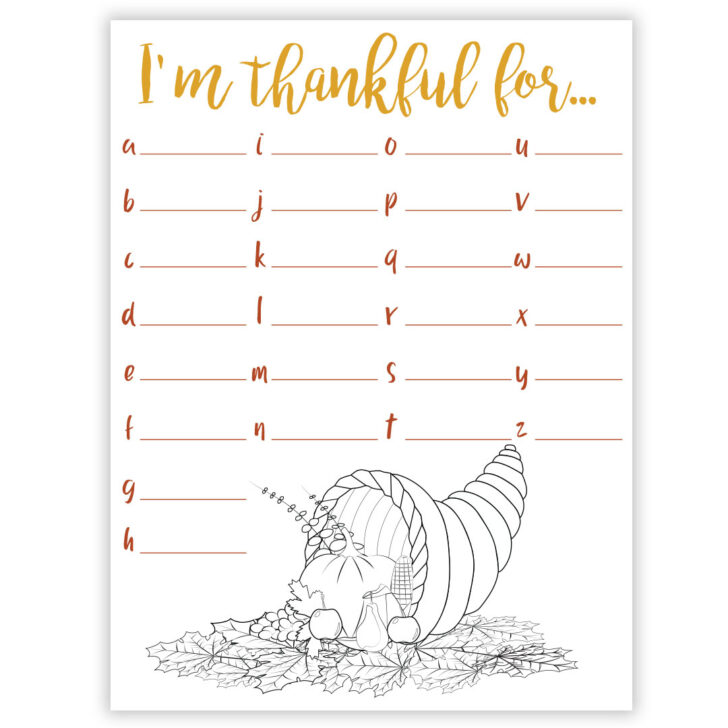Gratitude Worksheets Printable