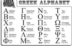The Greek Alphabet Greek Alphabet Greek Font Greek Letters Font