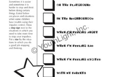 Impulse Control Activities Worksheets For Elementary Students With CD