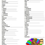 Learning The Books Of The Bible Worksheets Printable