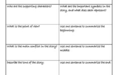 This Short Story Elements Chart Helps Students Sort Out Different