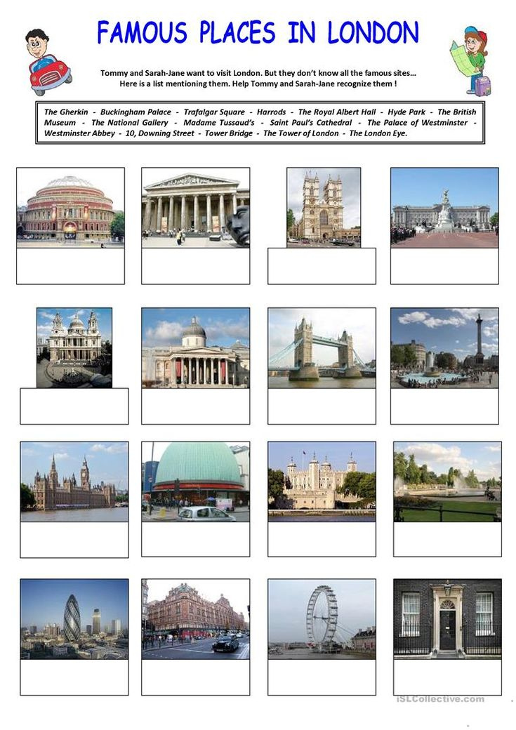 Famous Places In London Worksheet Free ESL Printable Worksheets Made 