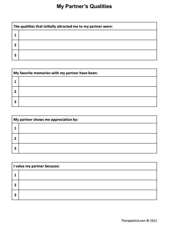 Printable Pre Marriage Counseling Worksheets | Ronald Worksheets
