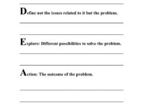 Problem Solving Skills Worksheet for Adults Mental Health Worksheets